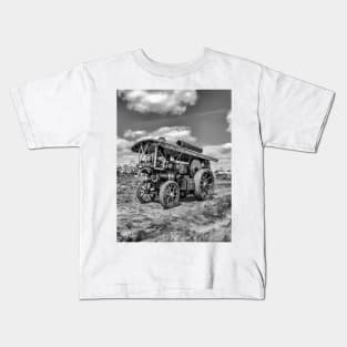 Showmans Engine "Lord Nelson" Black and White Kids T-Shirt